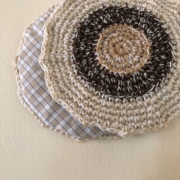 Crochet Pot Holders, Kitchen Decor, Crochet Unique Potholder, Gifts Under 15 - Picture 3 of 9